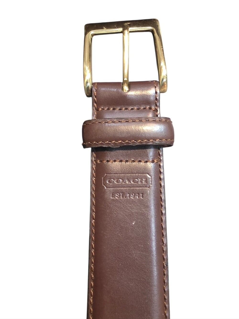 Coach Calfskin Belt- 38"